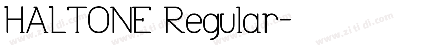 HALTONE Regular字体转换